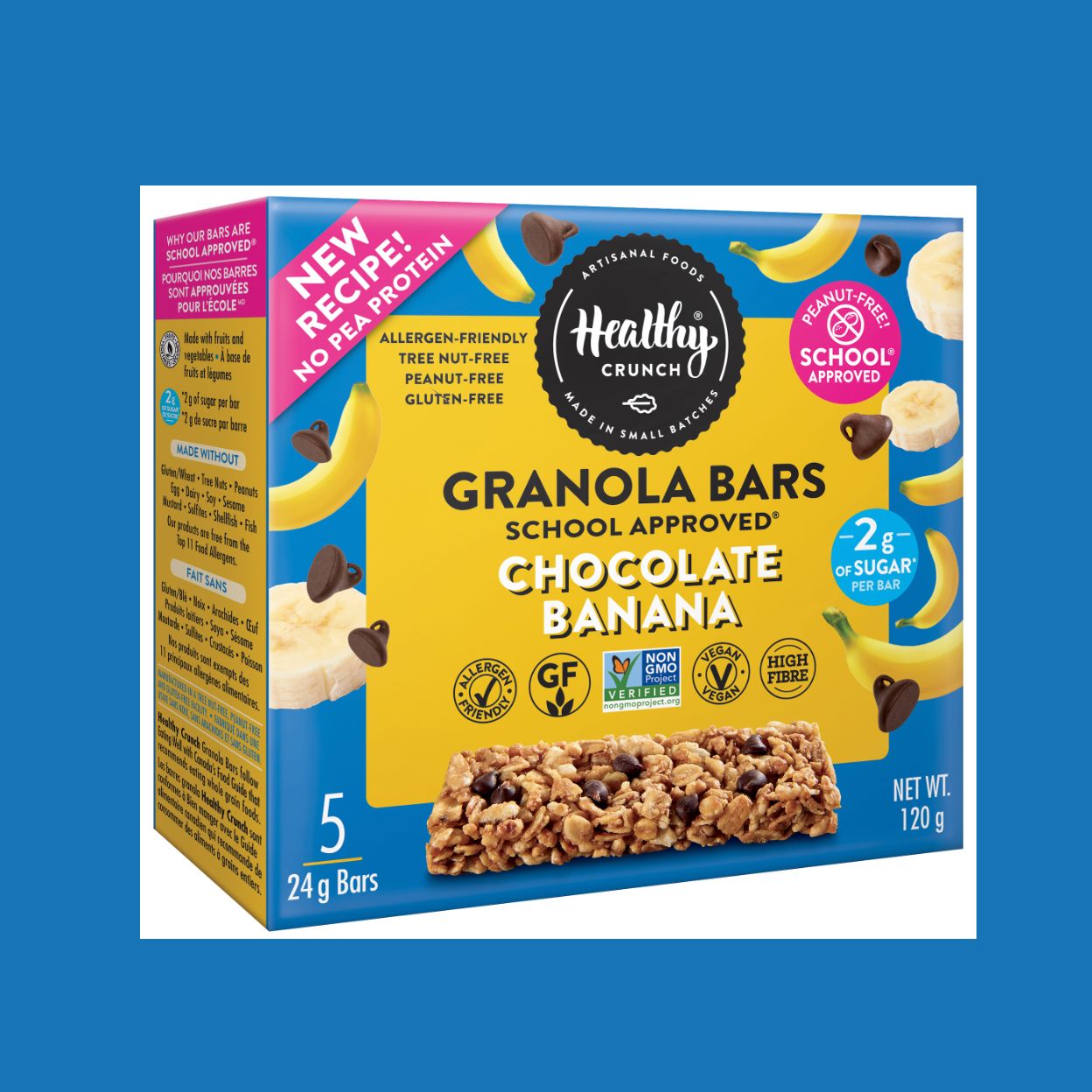 Chocolate Banana Granola Bars