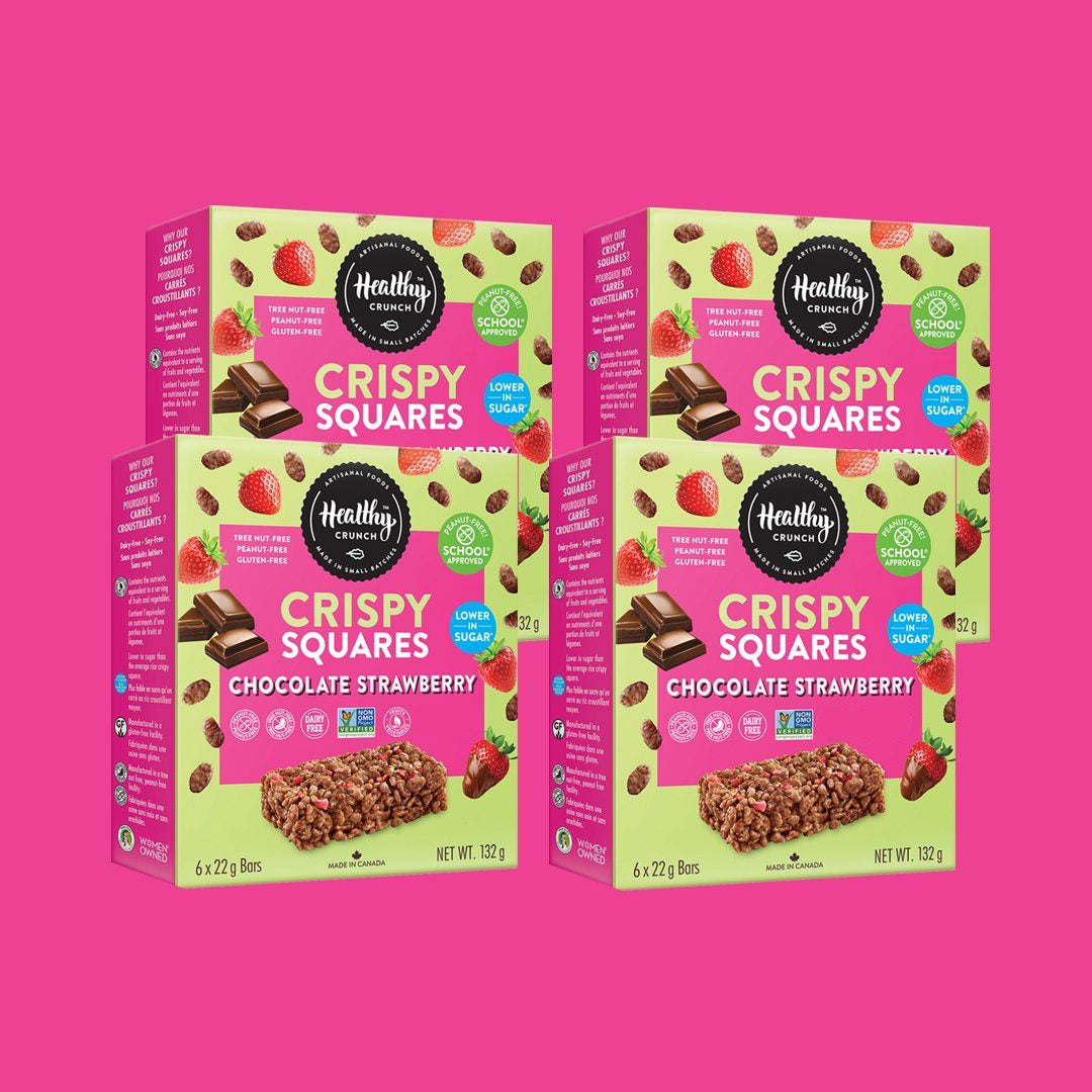 Chocolate Strawberry Crispy Squares