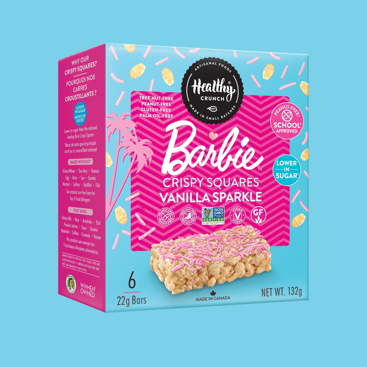 Barbie Vanilla Sparkle Crispy Squares