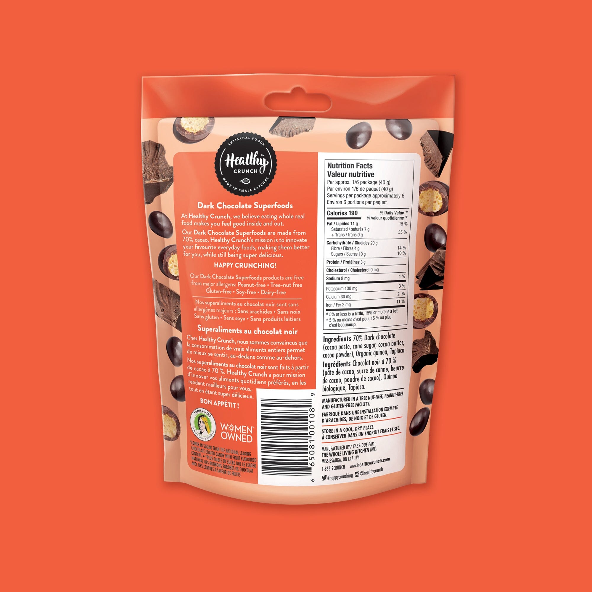 Organic Quinoa Dark Chocolate Superfoods