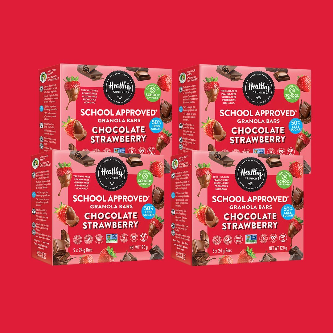 Strawberry Chocolate School Approved Granola Bars